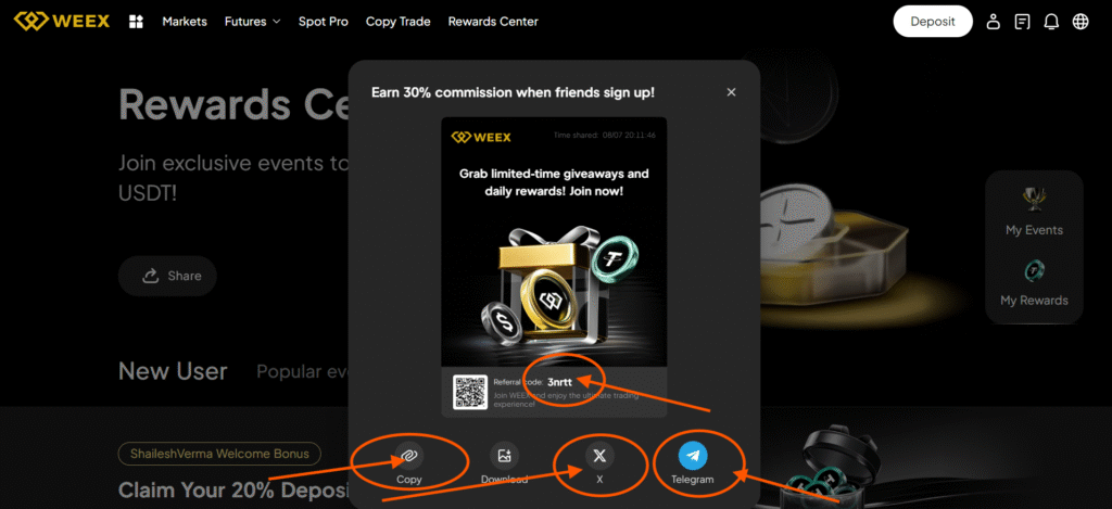 How to Share Your Referral Code and Earn