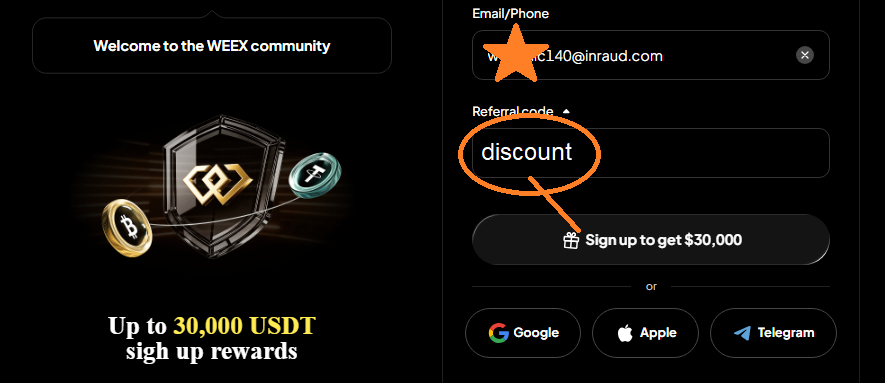 Weex Referral Code